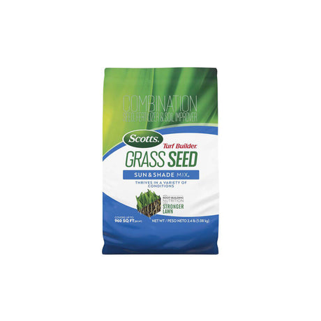 Scotts turf builder grass seed sun and shade mix 2.4lb bag