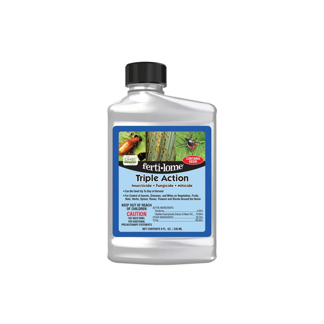 triple action insecticide fungicide miticide organic and safe green product