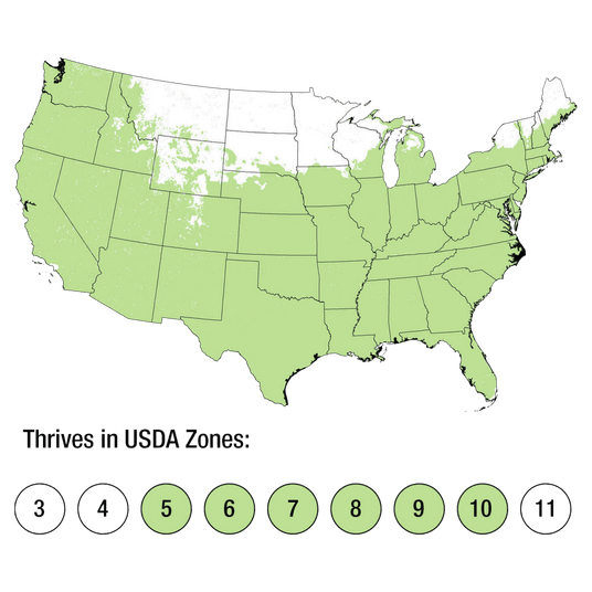 Map of USDA Zones 5-10
