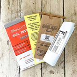 Soil Test kit with instruction card, bag for soil sample and return envelope
